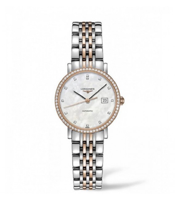 Reloj para mujer Longines Elegant Acero, Oro y Diamantes